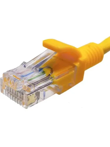 Suprlan 10-0162 Патч-корд UTP RJ-45 вил.-вилка RJ-45 кат.5E 1м желтый LSZH 24AWG
