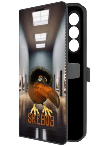 Чехол-книжка Krutoff Eco Book для Samsung Galaxy A54 5G (A546) Скебоб (черный)