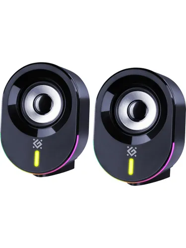 Акустическая 2.0 система DEFENDER Solar 8 (10Вт, Bluetooth/Light/USB) (65938)