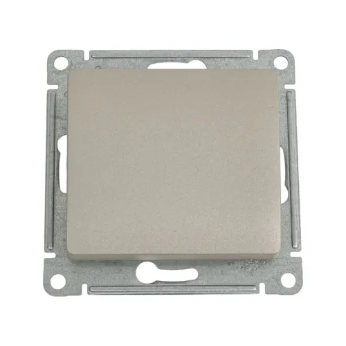 Механизм выключателя Systeme Electric Glossa нажимная кнопка, сх.1, 10ах, платина GSL001215