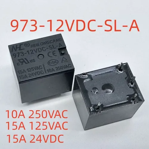 3pcs Реле 973-12VDC-SL-A 4-контактное SPDT 10А