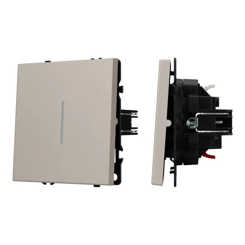 Механизм выключателя одноклавишный проходной LED SWT-NOBE-MKP1-SFPL-L-CA (230V, 10A) (Arlight, Кашем