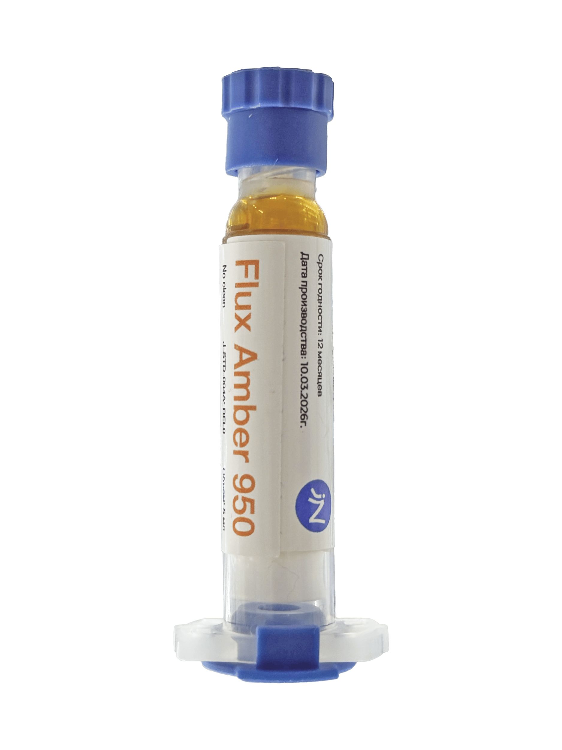 Флюс-гельiNikitozFluxAmber950дляBGAиSMD(Безотмывочный;5мл)