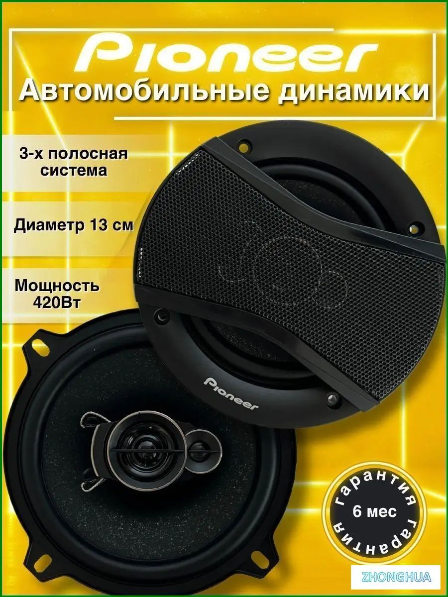 Колонкиавтомобильные,13см(5дюйм.)