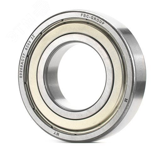 Подшипник шариковый радиальный FBC 6208 2Z, 40 80 18 мм