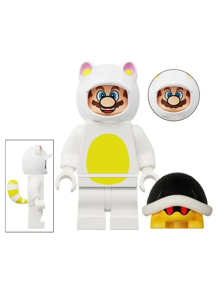 Фигурка Марио в костюме кота Тануки / Super Mario Супер Марио / Коллекционная Минифигурка