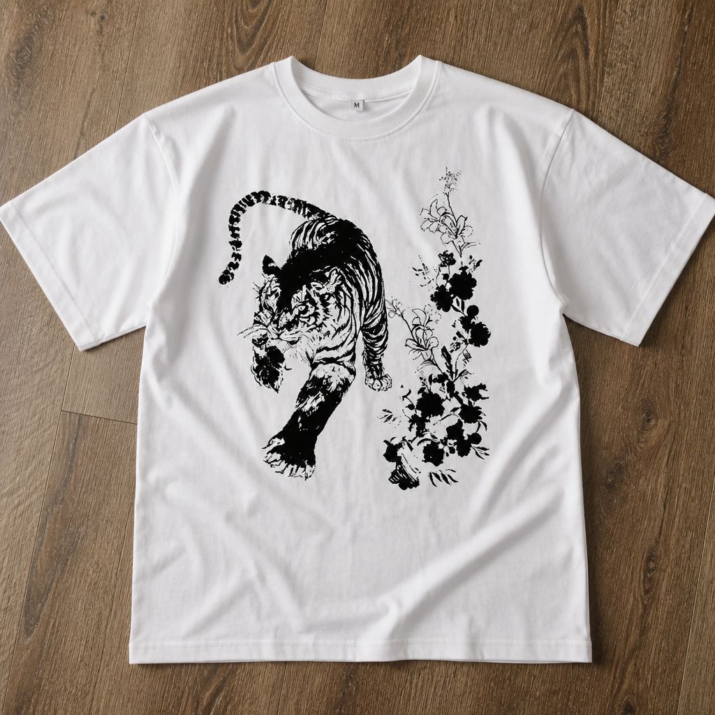 Футболка y2k white tiger archive vintage
