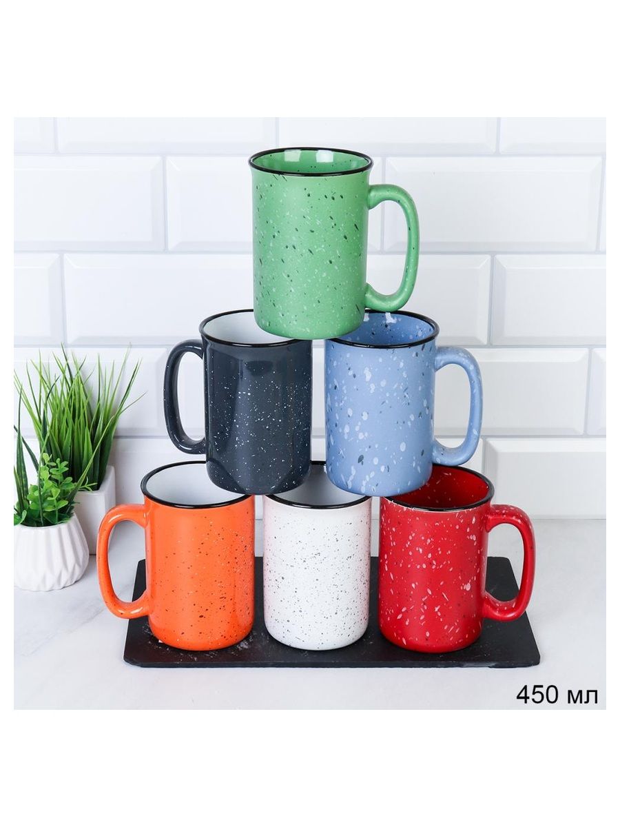 Кружка керамика для чая и кофе, 450 мл — фото 2