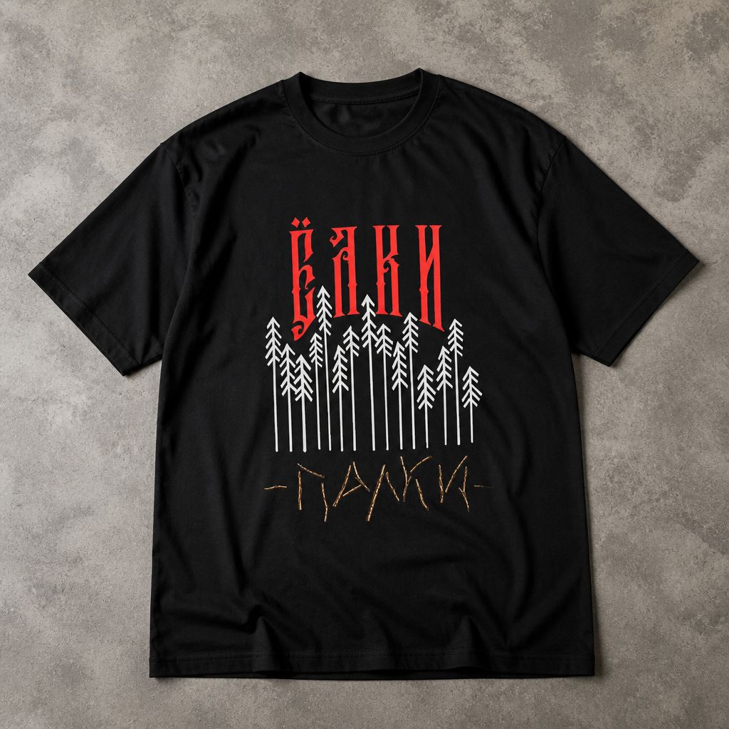 Футболка в русском стиле y2k 1 шт flat_lay
