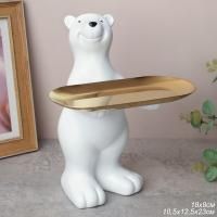 Декоративная статуэтка Мишка, полистоун, 23 см