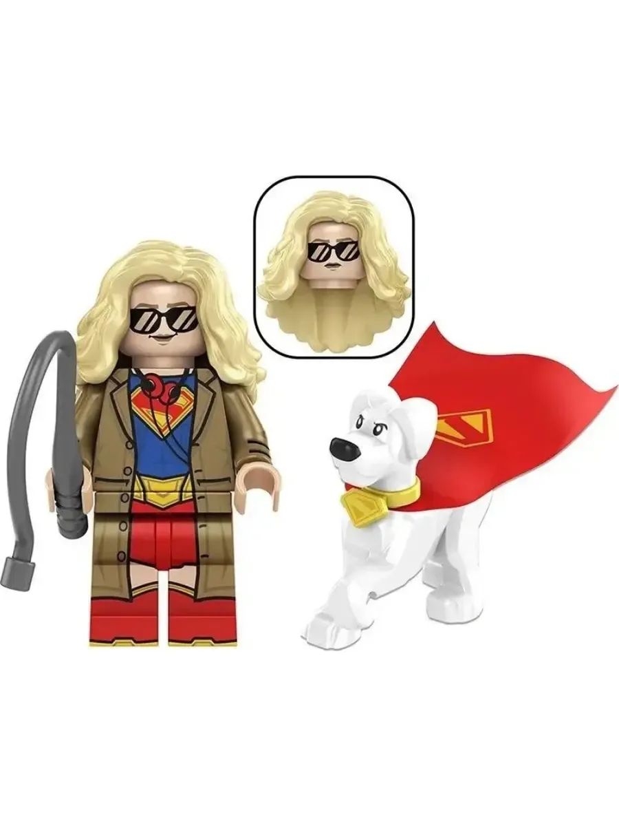 Фигурка Супергёрл с собакой Крипто, DC ДС
