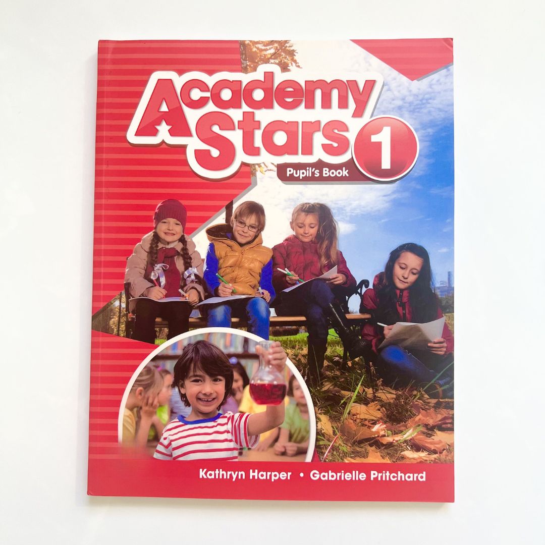 Academy Stars всех уровней 1,2,3,4. ПОЛНЫЙ КОМПЛЕКТ: Pupils Book (Учебник)  + Workbook (Рабочая тетрадь) + диски | Блэр Элисон