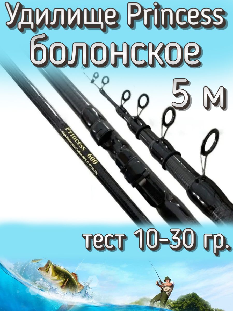 УдилищетелескопическоеPrincessболонскоескольцами,тест10-30грамм,500см
