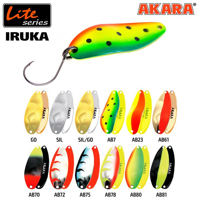 Блесна колеб. Akara Lite Series Iruka 45 12 гр. AB61