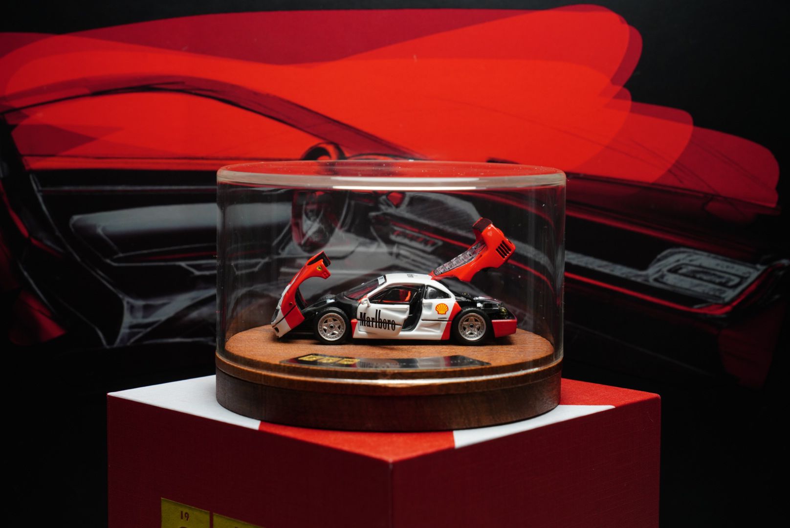 世界限定999台　 プライベートグッズモデル PGM 1/64 F40 Машинка модель PGM 1:64 Ferrari F40 Marlboro Deluxe Edition 999