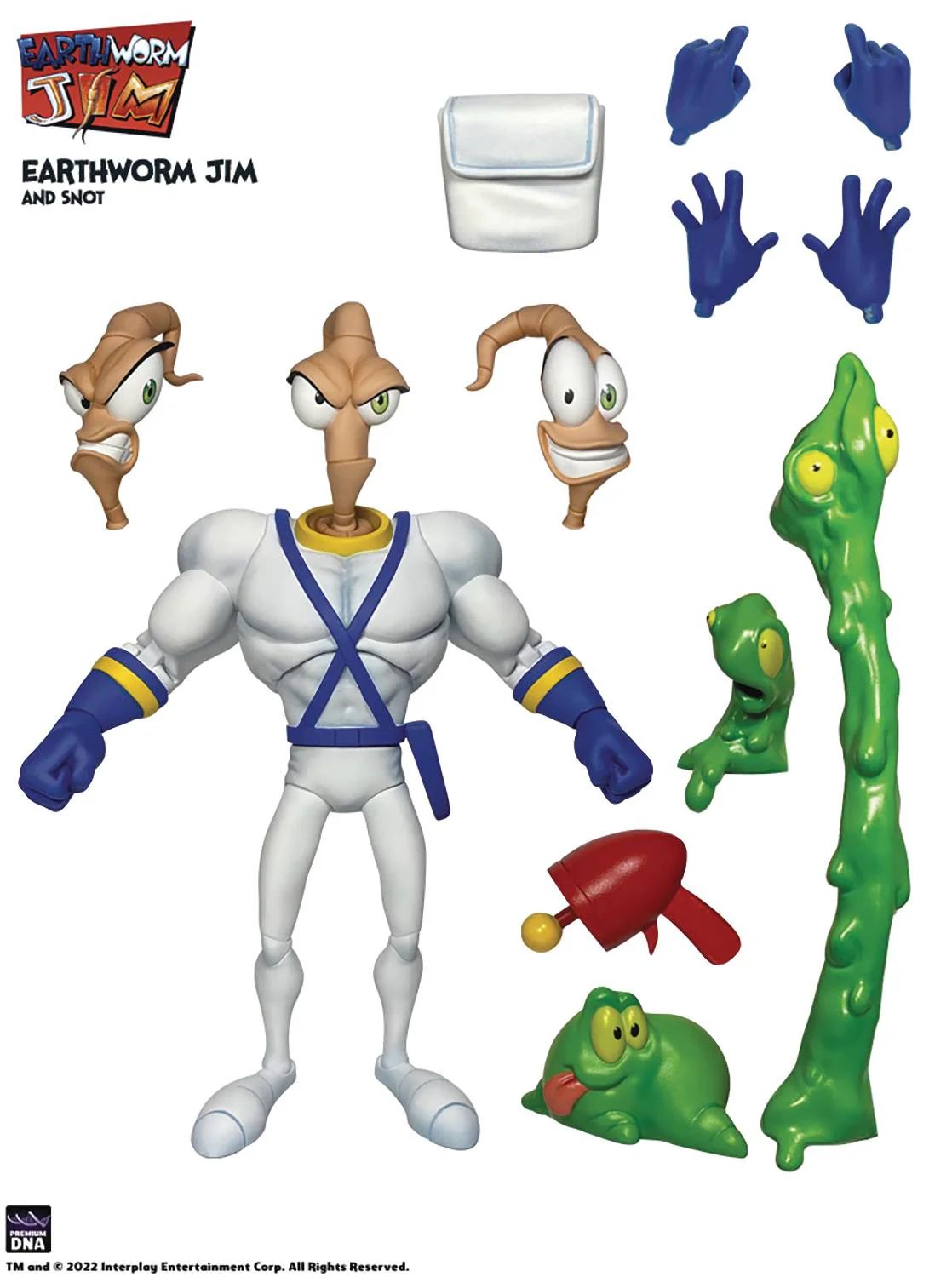 Earthworm Jim / Джим Червяк и Снотт Экшн-фигурка 1:12