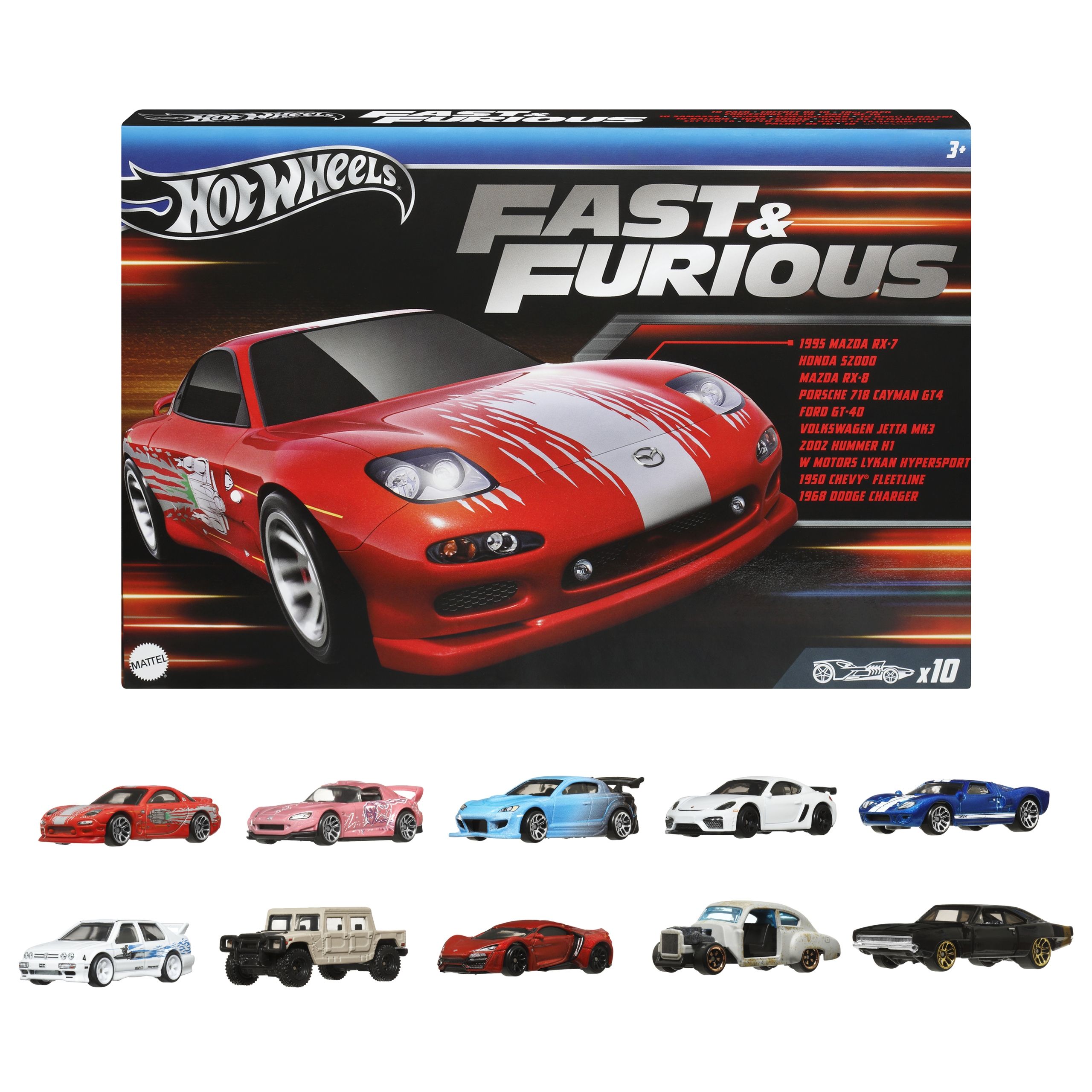 Игрушечный транспорт Hot Wheels Fast & Furious - Подарочный