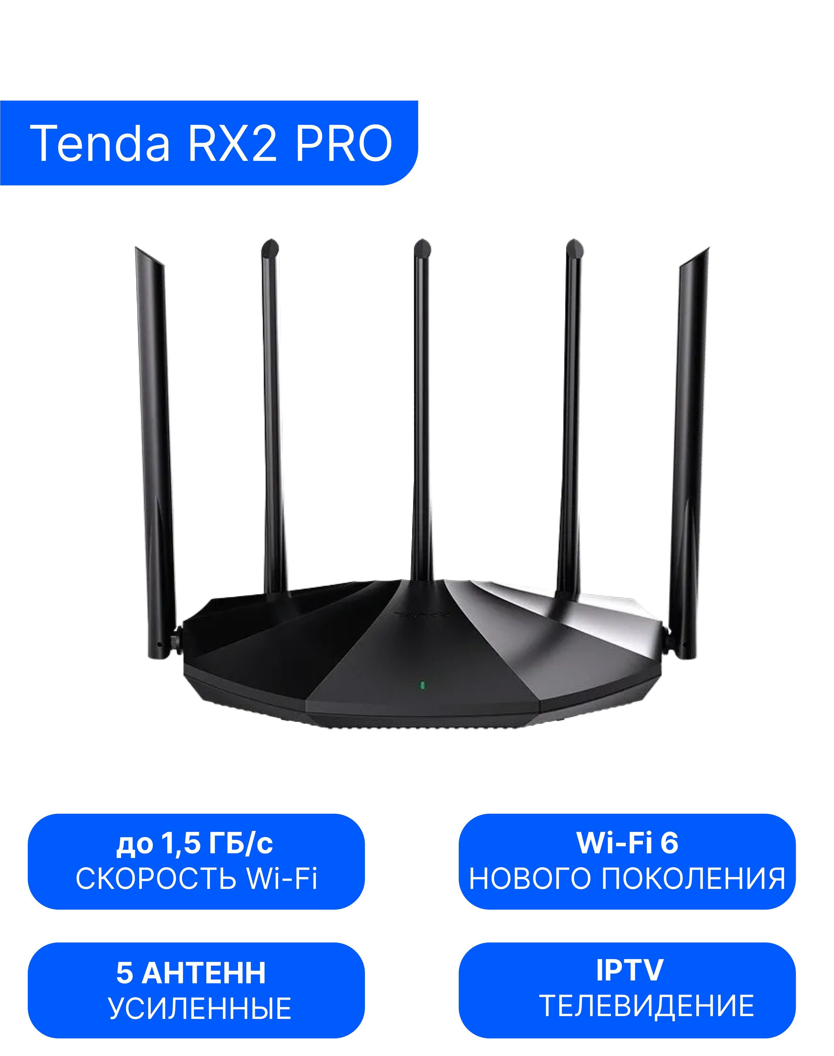 Tenda RX2 Pro Wi-Fi Роутер