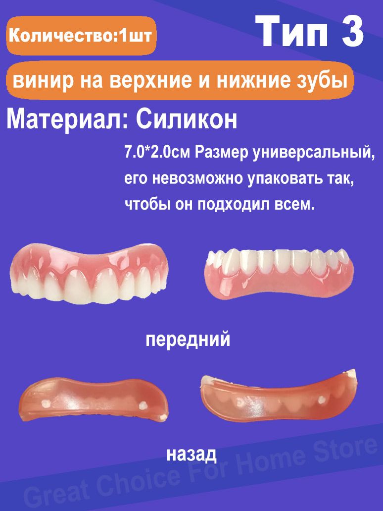 Стоматологическиевинирысдесной(Число123представляеттолькотип)