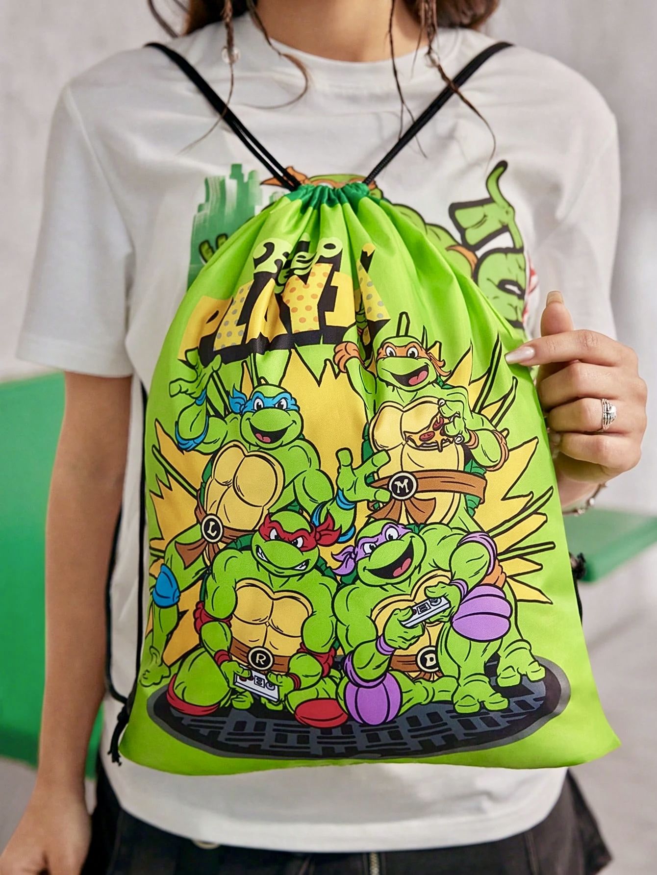 Черепашки-ниндзя / Teenage Mutant Ninja Turtles Мешок для обуви и сменки Высота 40см
