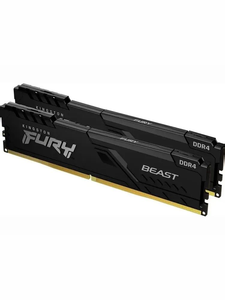 KingstonFuryОперативнаяпамятьBeastBlackDDR43200МГц2x8ГБ(KF432C18BBK2/16)