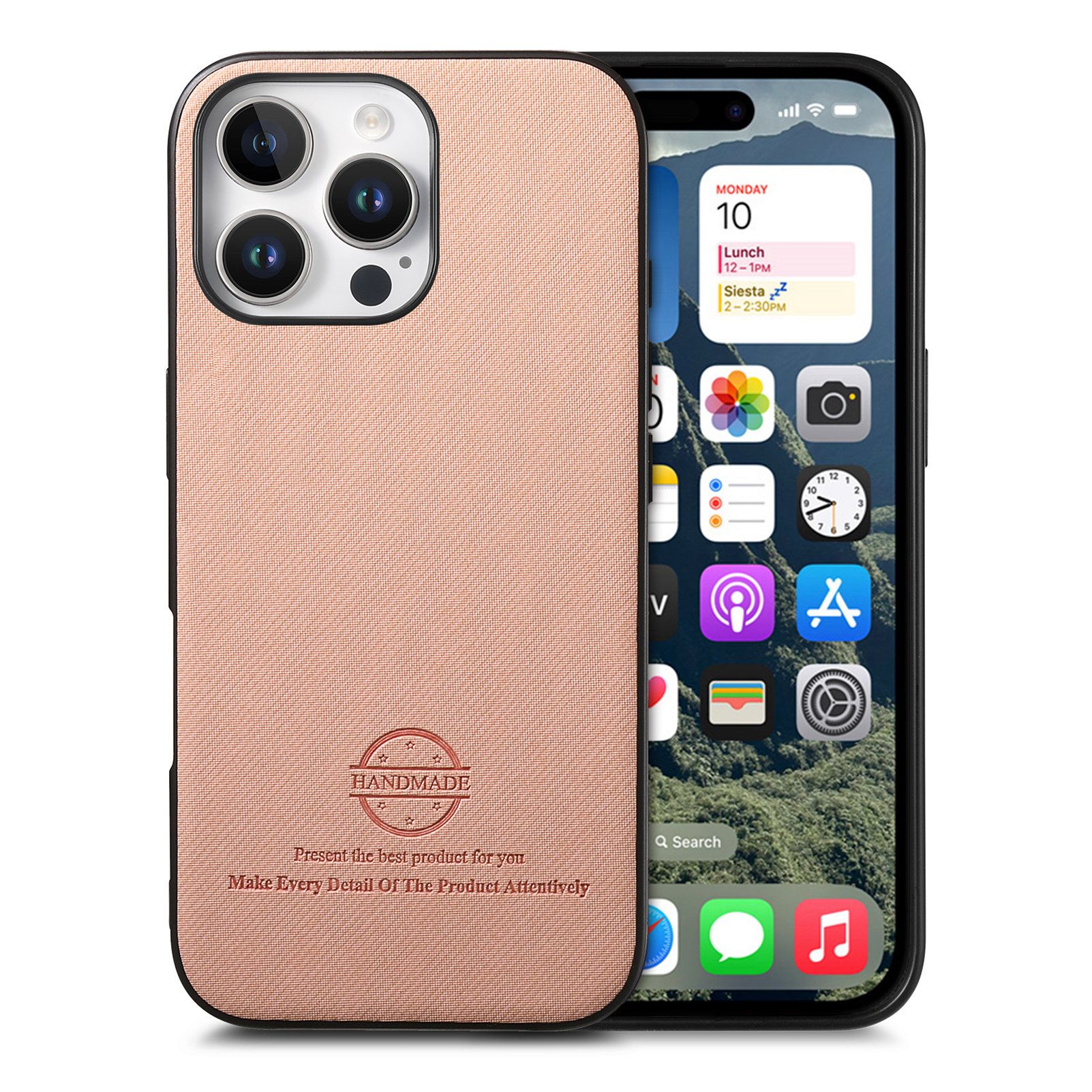 智能手机壳 用于 Apple iPhone 16 Pro, 热塑性聚氨酯, 粉红色