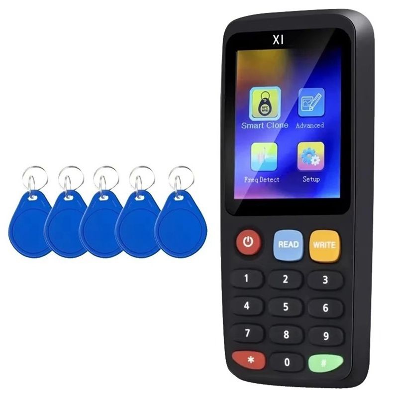 X7RFIDSmartChipNFCDecoderDuplicatorReaderWriter+5XCUIDБрелок-Бирка-КопировщикКлон125КГц13.56МГц.