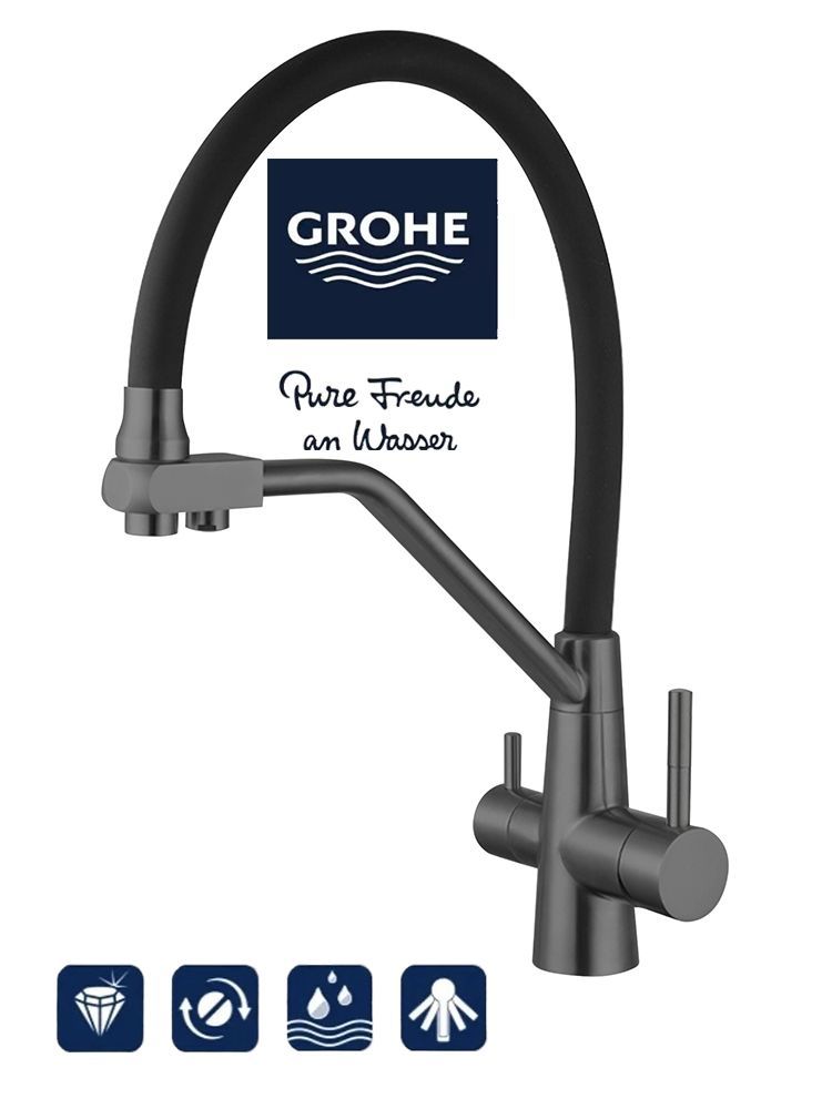 GROHEСмесительдлякухнисгибкимизливомифильтромдля