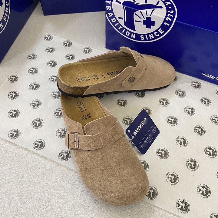 Тапочки Женский, Мужской Birkenstock, размер 41 пастельнокоричневый