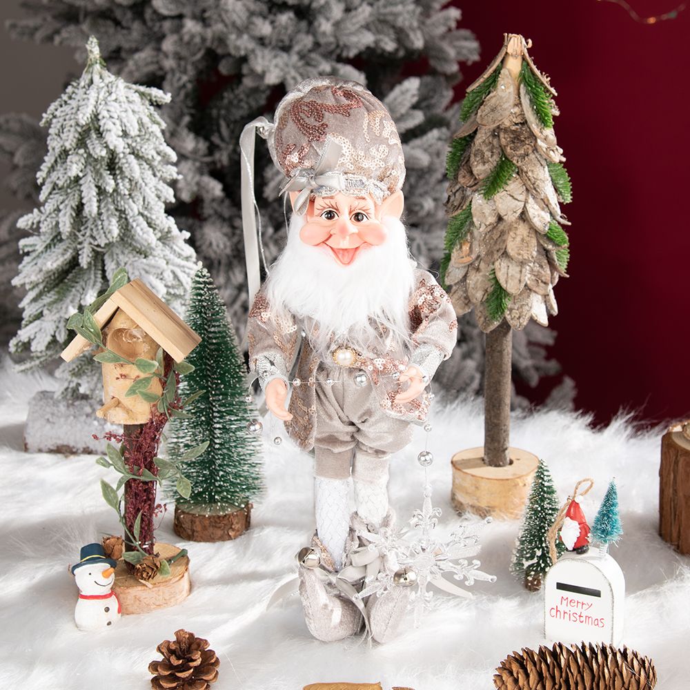 Елочныеукрашения55смЁлкасеребристый1шт.