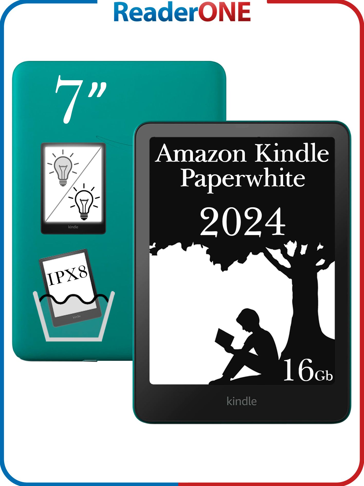 Amazon Kindle Paperwhite (16GB) ケース付き Электронная книга Amazon Kindle PW 12th Gen E-ink HD Carta 7