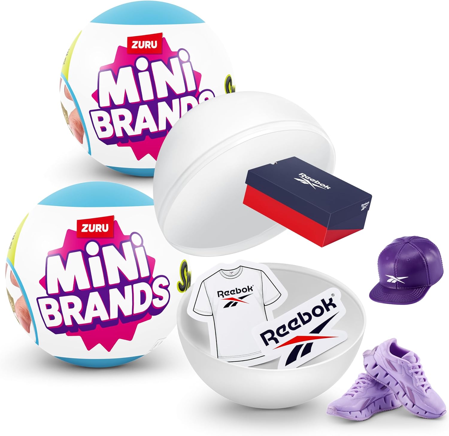 Mini Brands / Мини бренды Коллекционные мини-кроссовки Mini Brands Капсулы 2 в 1 (сюрприз, 10 миниатюр)