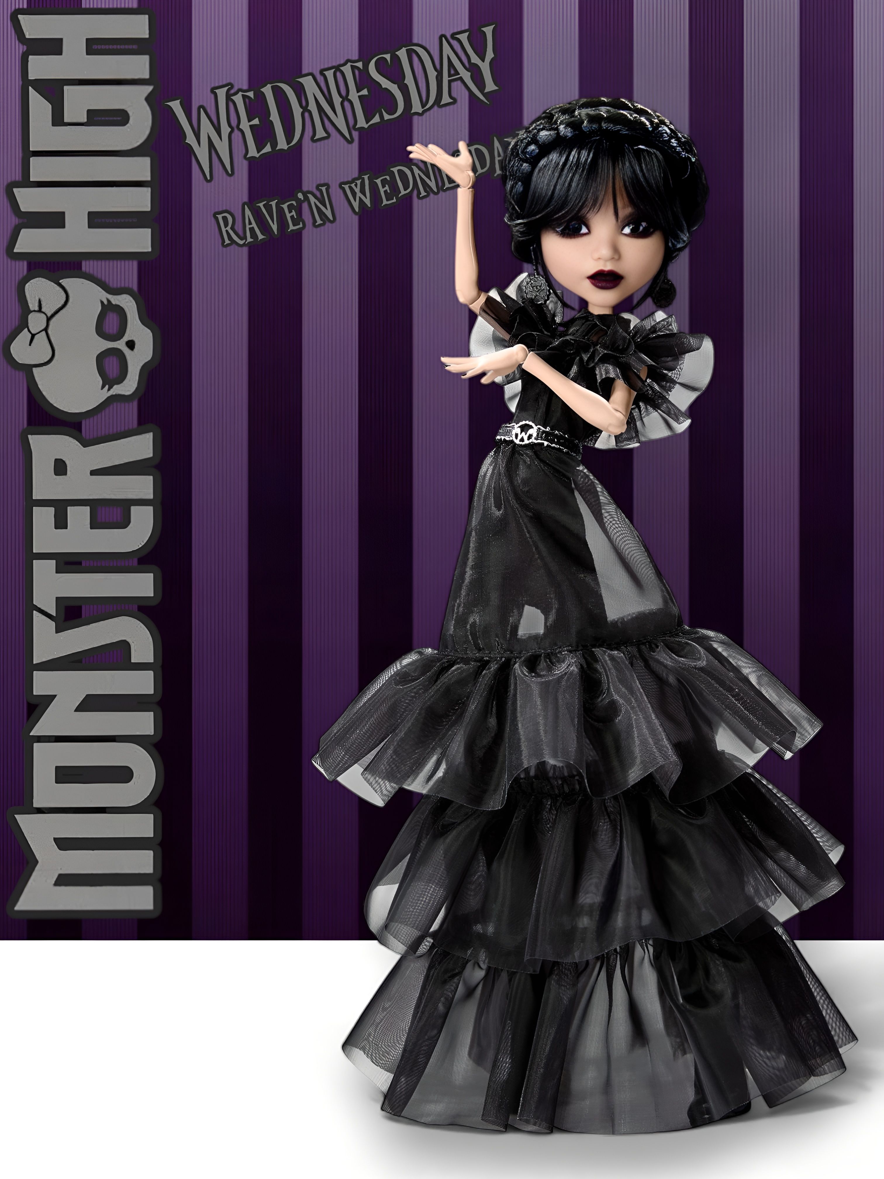 Кукла Monster High Rave'N Dance Wednesday купить на OZON по низкой цене (2909623554)