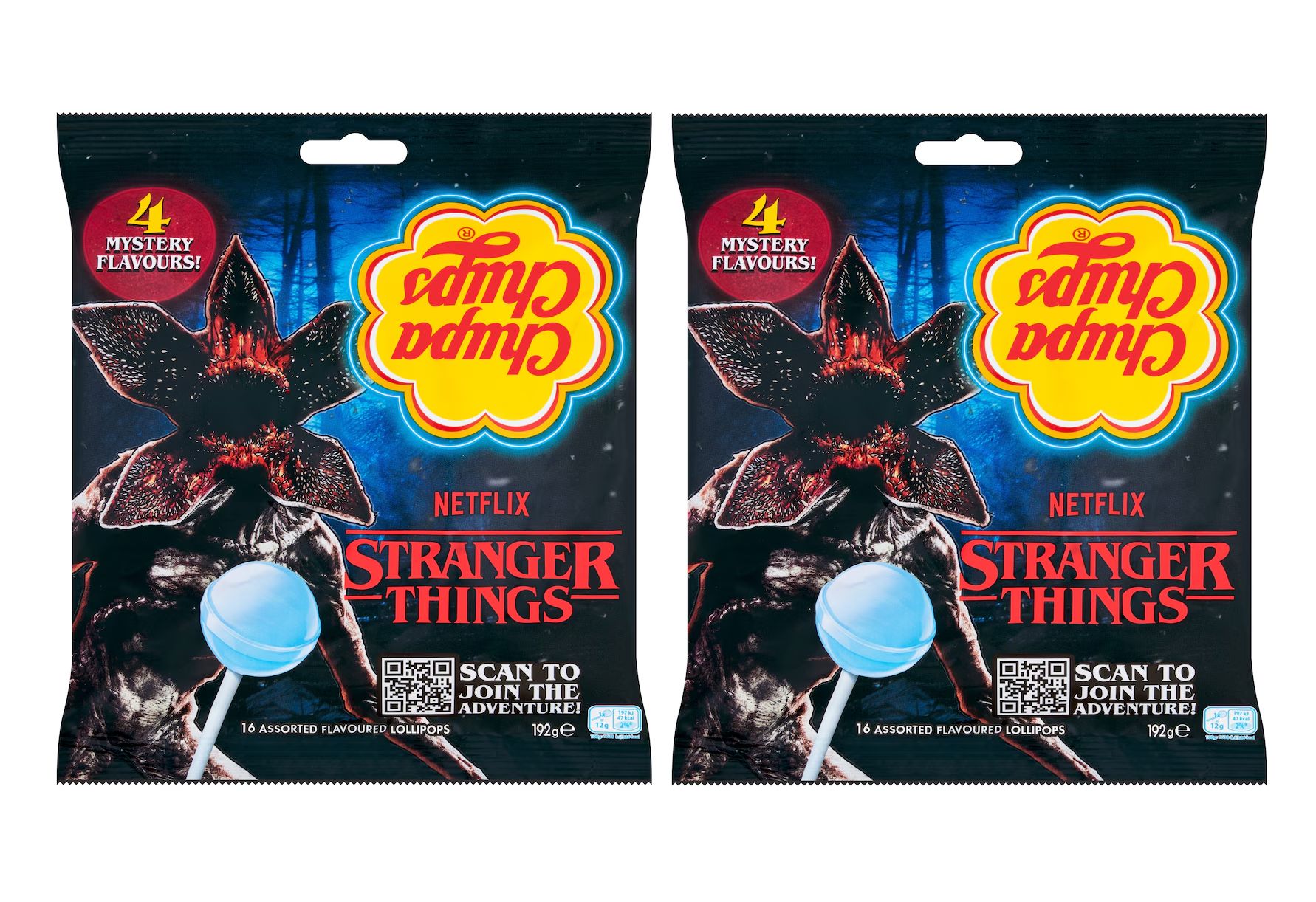 Леденцы Chupa Chups Stranger Things Upside Down, 2 уп по 120 г купить ...