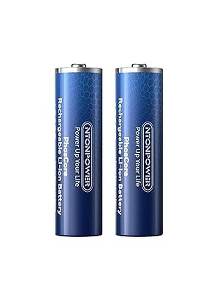 АккумуляторыNTONPOWERAAЛитиевые2шт.Быстраязарядка1.5ччерезUSB-C1500циклов2100мВтч1.5Вдлямыши,Xboxконтроллеров,умныхзамков,игрушек,камеримногогодругого
