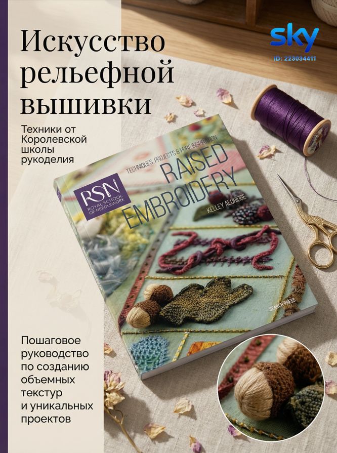 Книга Royal School of Needlework Embroidery Techniques / Техники ...