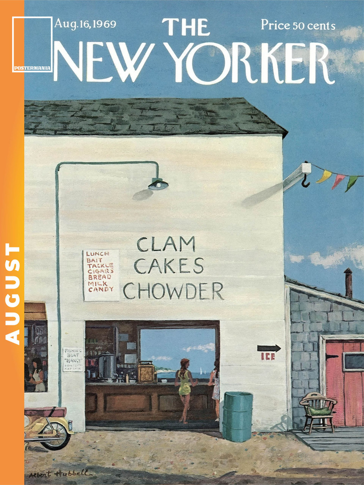 Постермания Постер "The New Yorker Лето Август 1969", 70х50 см #1