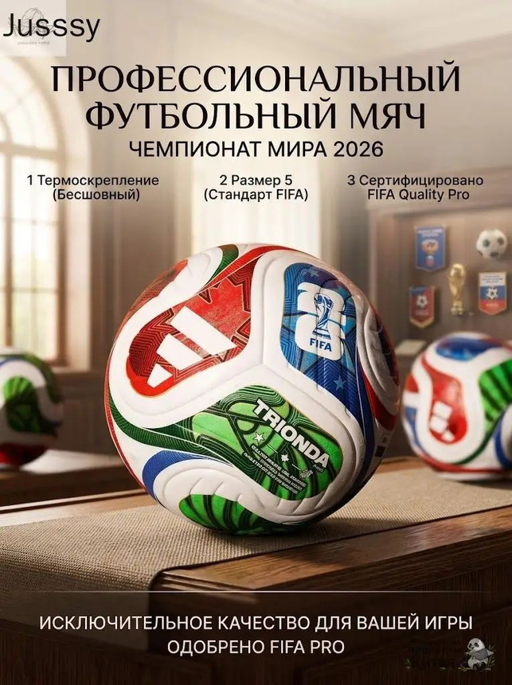 Мяч футбольный, 5 размер, разноцветный #1