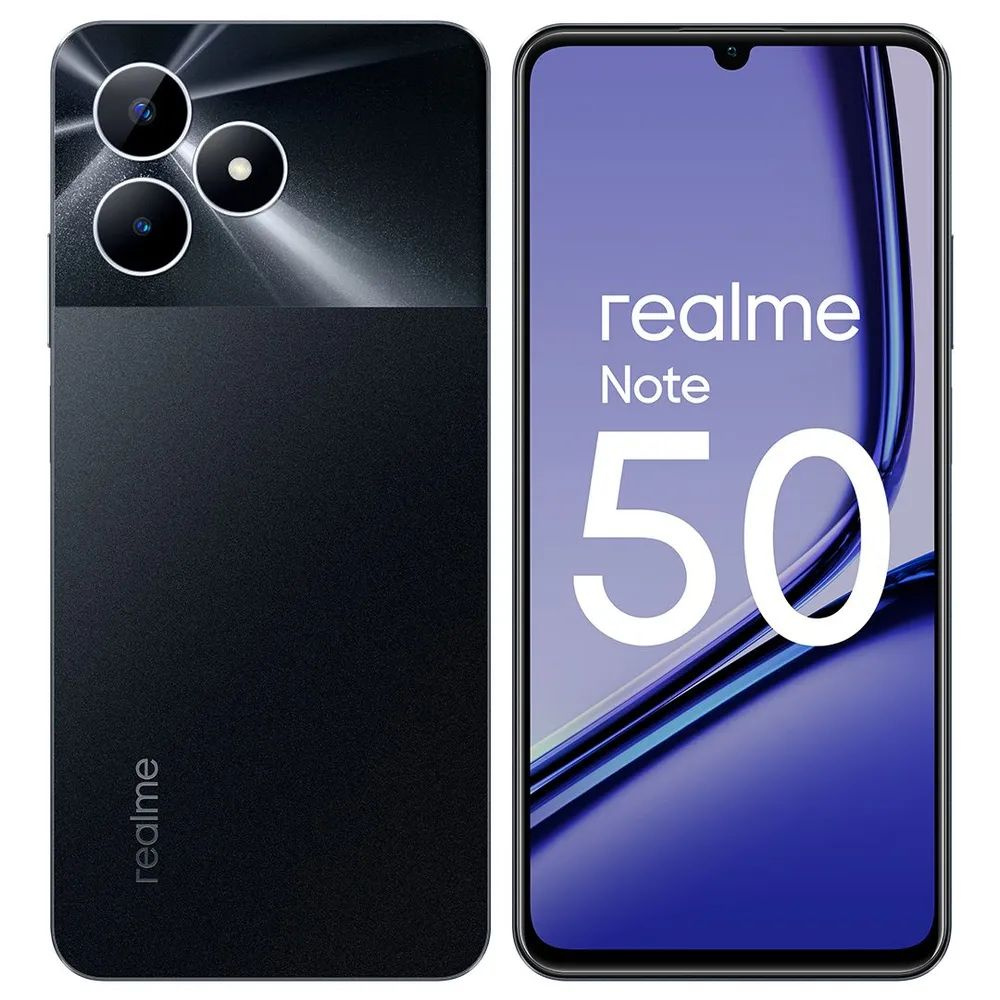 realme Смартфон Note 50 Ростест (EAC) 4/128 ГБ, черный