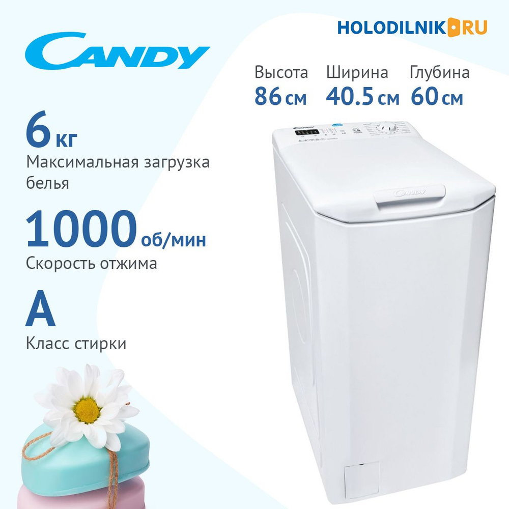 Стиральная машина Candy CST G260L/1-07, белый - купить по выгодной цене в  интернет-магазине OZON (830638948)