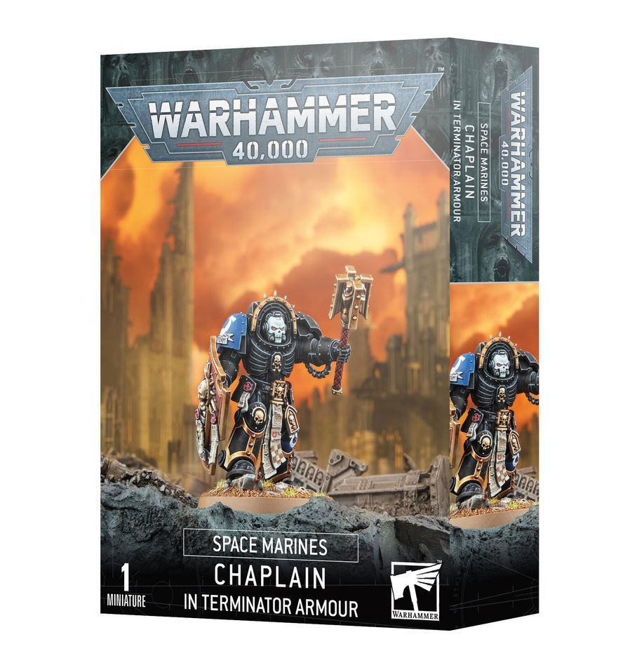 Набор миниатюр для настольной игры Warhammer 40000 - Space Marines Chaplain in Terminator Armour  #1