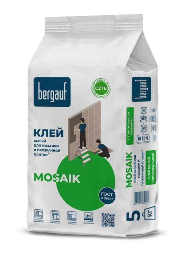 Клей для мозаики Bergauf Mosaik, 5 кг #1