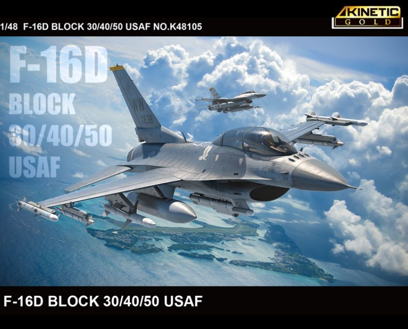 Kinetic K48105 1/48 F-16D BLOCK 30/40/50 ВВС США #1