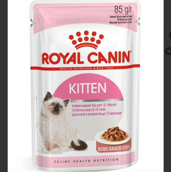 Влажный корм для котят Royal Canin Kitten Instinctive в соусе 12 шт x 85гр  #1