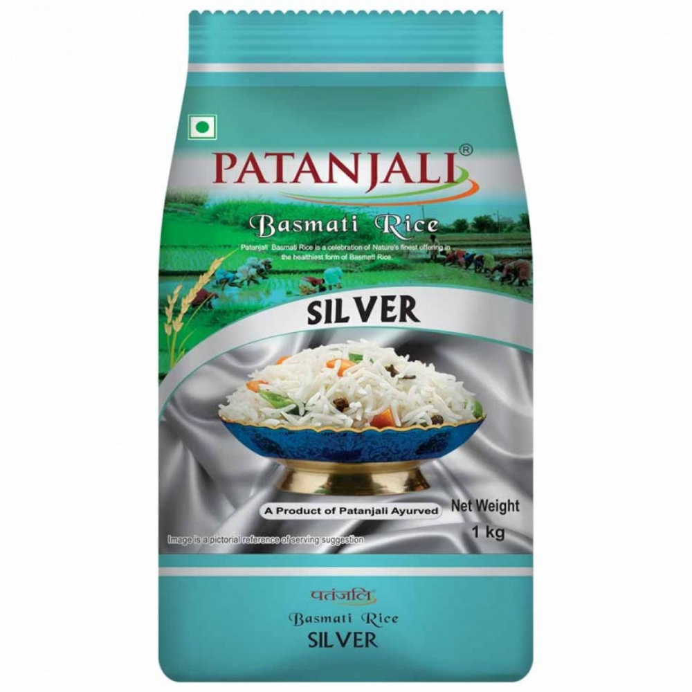 Рис Patanjali индийский Басмати Сильвер (Silver), 1 кг