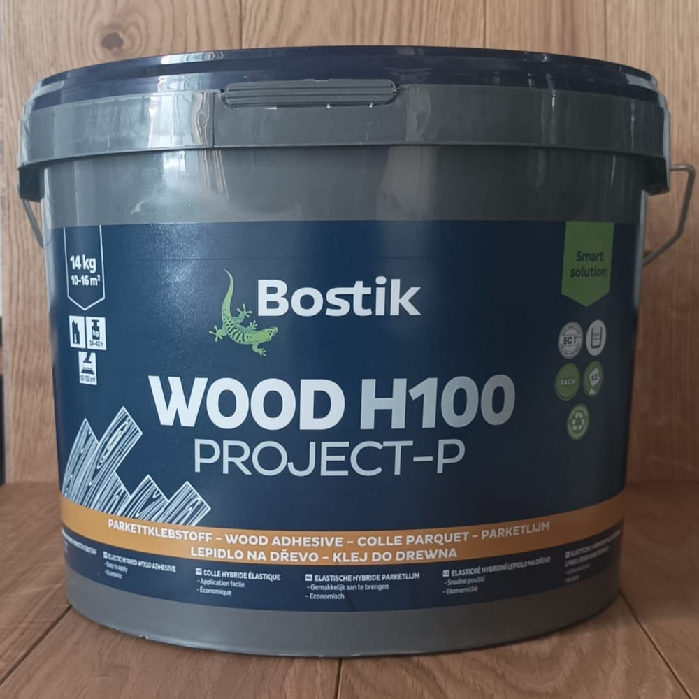 BOSTIK Wood H100 Project-P гибридный клей для паркета 14 кг #1