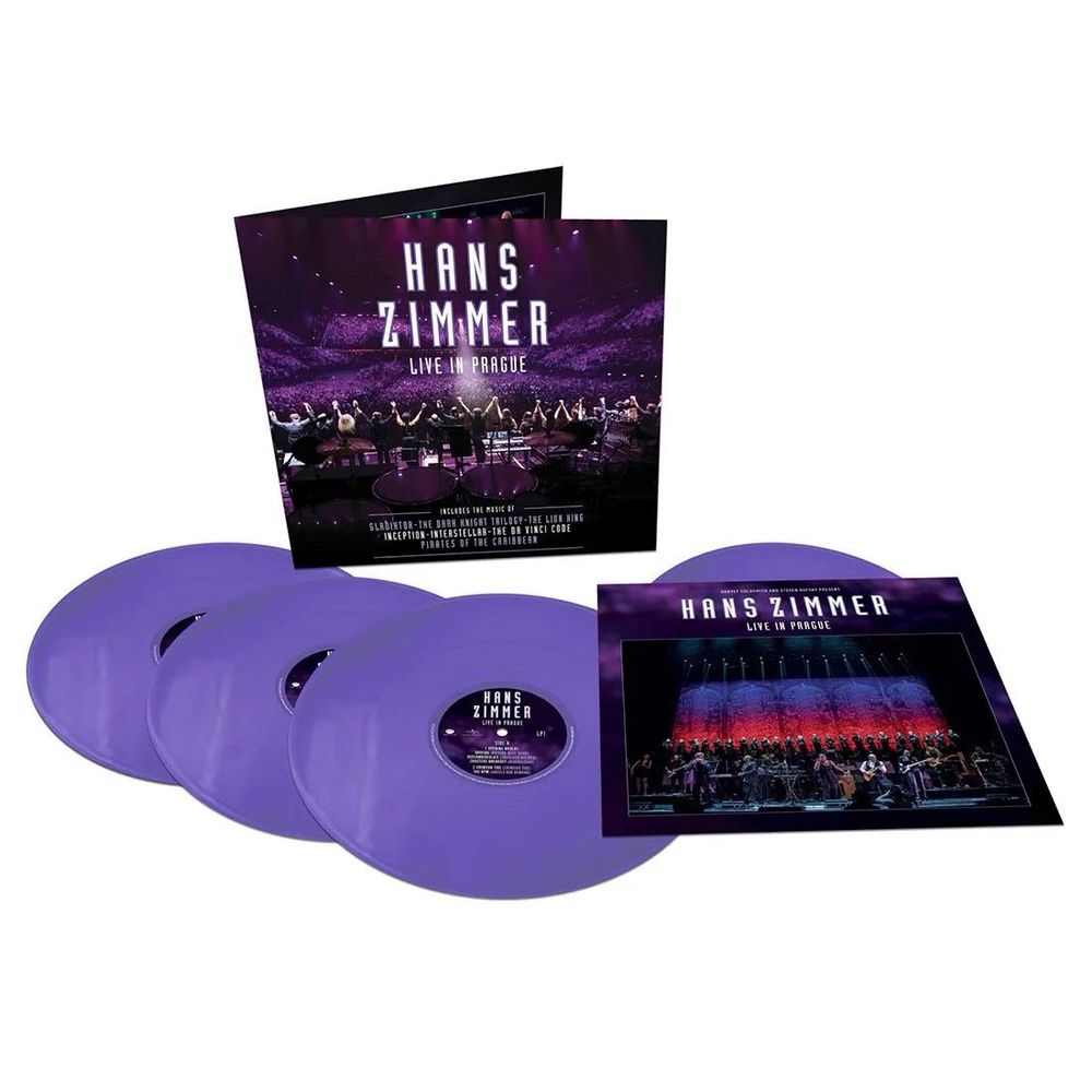 Виниловая пластинка: Hans Zimmer Live In Prague (4LP) (color - purple ...