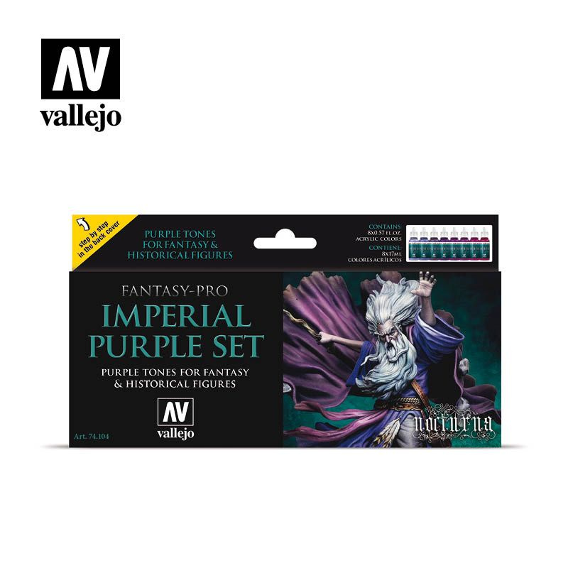 Набор красок Fantasy Pro Imperial Purple Set 74104(8 красок по 17 мл) #1