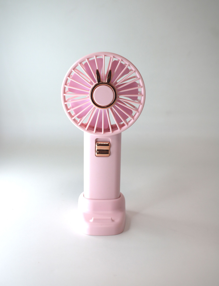 Настольный вентилятор с подставкой для телефона / Детский портативный складной мини вентилятор  #1