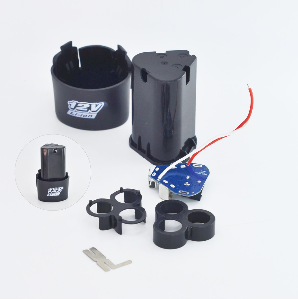 Набор для сборки литий-ионных аккумуляторов с корпусом и платой BMS 3S ...